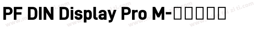 PF DIN Display Pro M字体转换